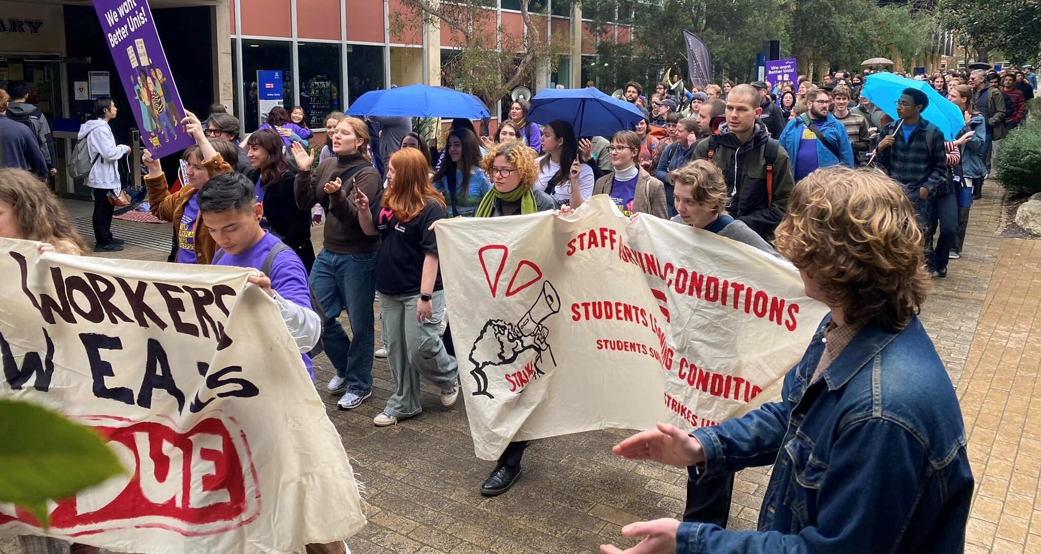 Melbourne Uni diary of a strike Red Flag